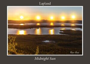 3D vykort midnattssol