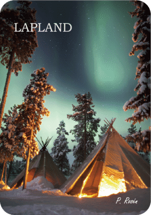Kylskåpsmagnet Lapland