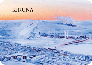Kylskåpsmagnet LKAB gruva Kiruna