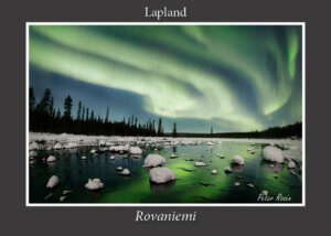 postikortti revontulia Rovaniemi