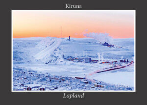 Vykort LKAB gruvan Kiruna